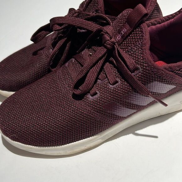 Adidas CLOUDFOAM Burgundy Tennis Shoe Size 6.  B60 - Picture 3 of 10
